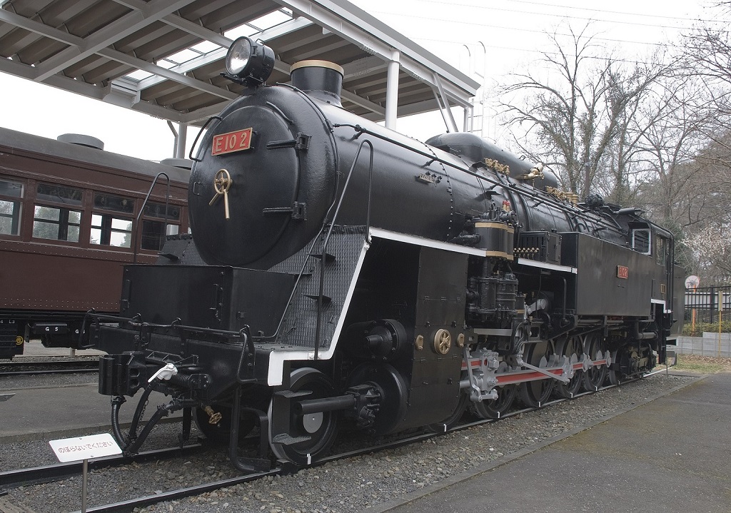 E10形蒸気機関車の展示／青梅鉄道公園（東京都）