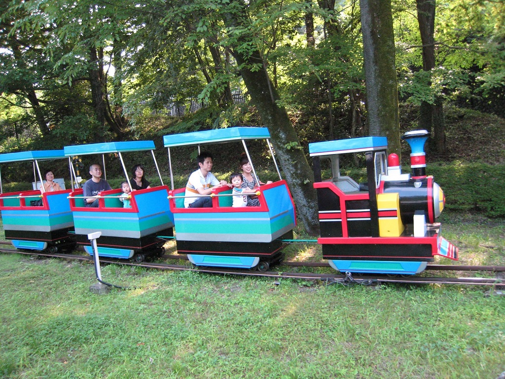 青いミニSL／青梅鉄道公園（東京都）