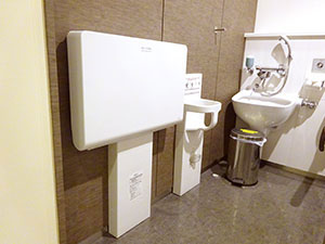 ベビーキープ付きトイレ／原鉄道模型博物館（神奈川県／横浜市）