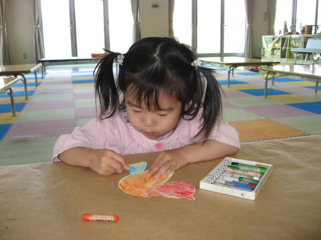 創造の部屋でお絵描き／とだがわこどもランド（愛知県名古屋市）