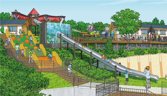 ボーネルンドプロデュースの広大な屋外遊び場が生駒山上遊園地に7月オープン