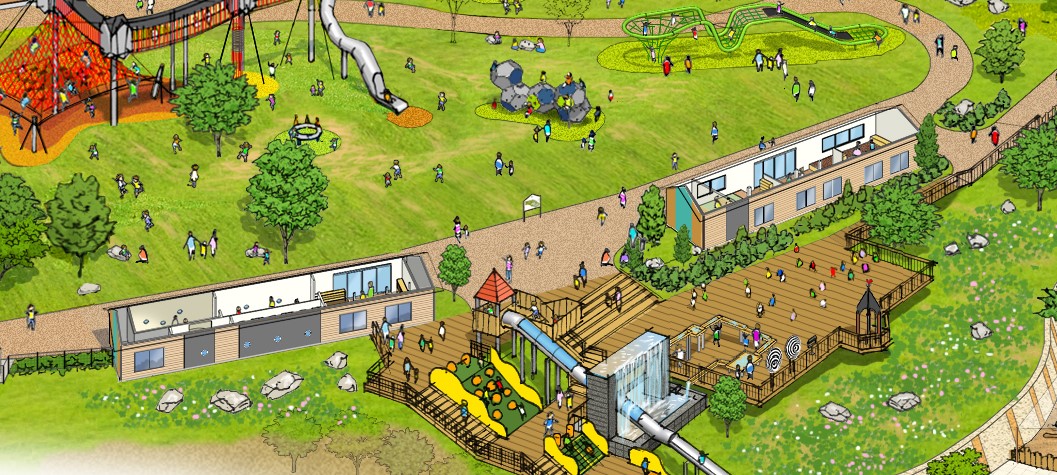 「アドベンチャーレイク」全景イメージ/PLAY PEAK ITADAKI(奈良県/生駒市)