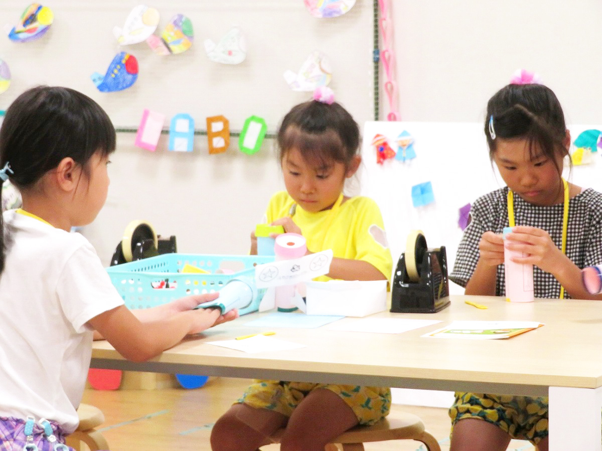 自由研究の制作の様子/あいち航空ミュージアム(愛知県/豊山町)