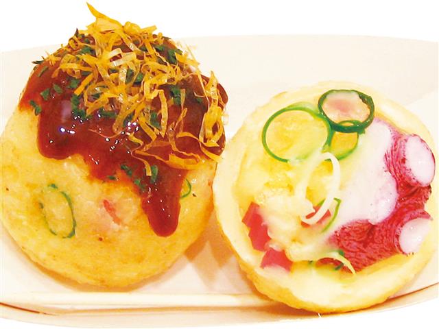たこ焼きのロウサンプル／道頓堀くくるコナモンミュージアム（大阪府／大阪市）