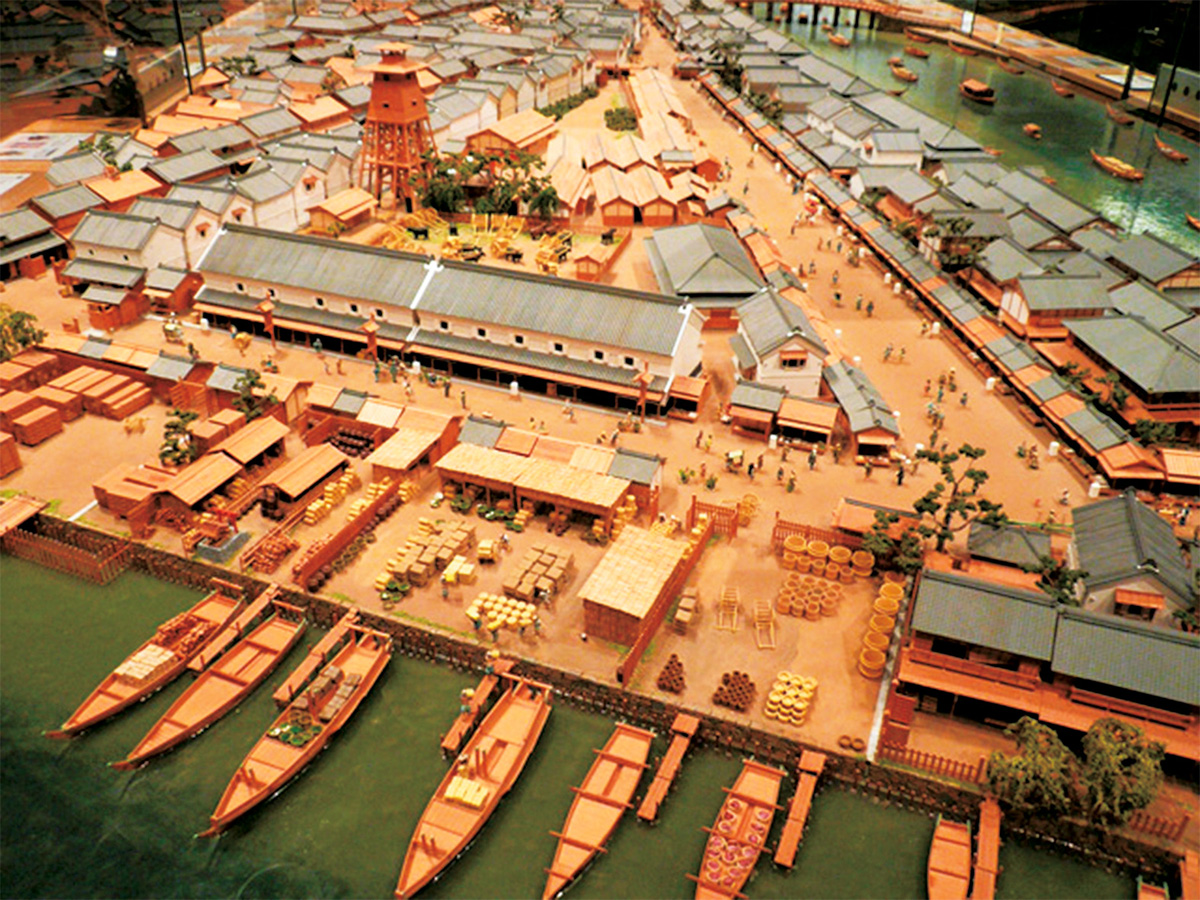 「近世」の江戸橋広小路模型/国立歴史民俗博物館(千葉県/佐倉市)