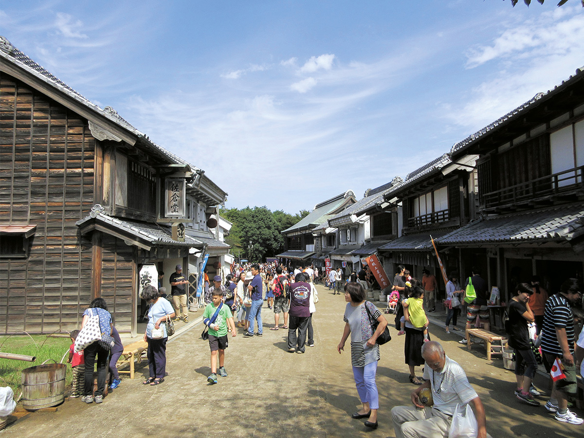 房総の商家の町並み/千葉県立房総のむら(千葉県/栄町)