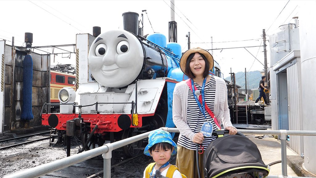 再現度の高いトーマスの外装/大井川鐡道「きかんしゃトーマス号」