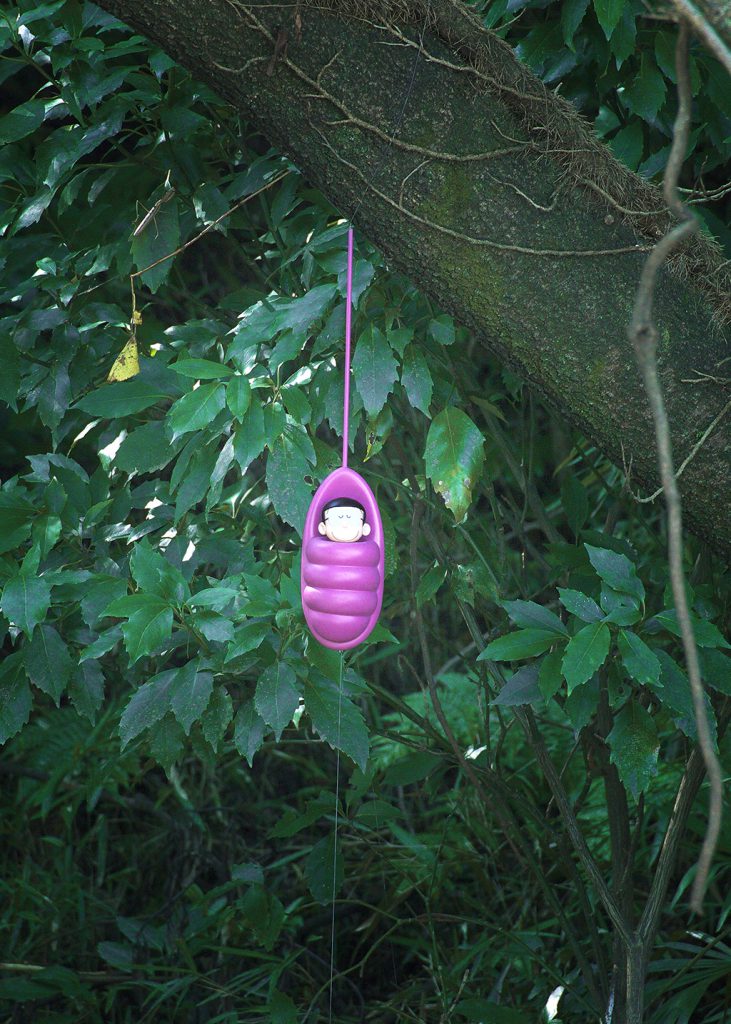 「みの虫式ねぶくろ」で眠るのび太/川崎市 藤子・F・不二雄ミュージアム(神奈川県)