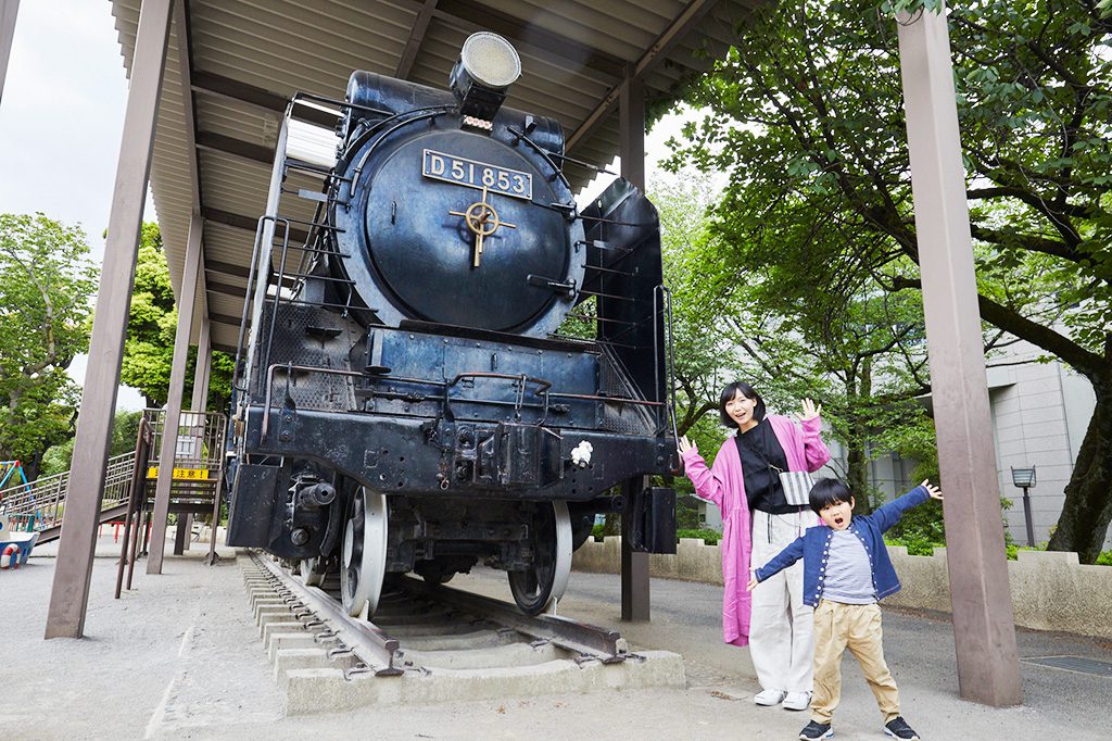 飛鳥山公園のSL「D51」
