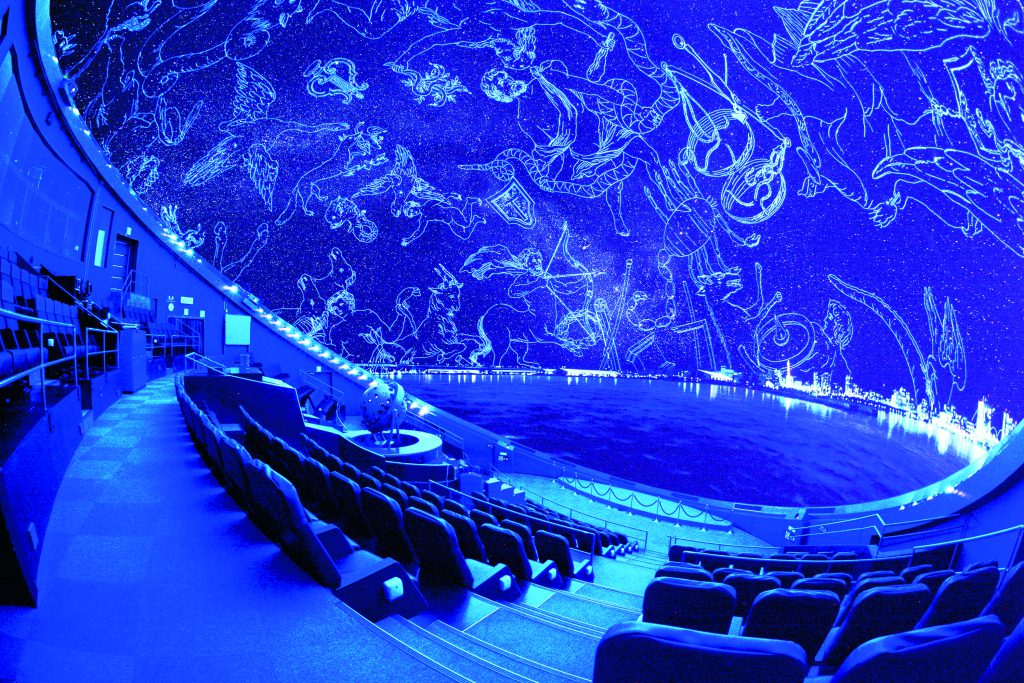 プラネタリウムのドーム内／はまぎん こども宇宙科学館（神奈川県／横浜市）