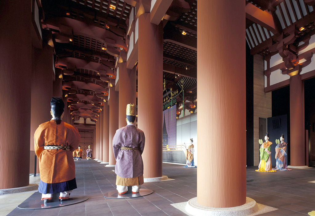 難波宮大極殿を原寸大で復元している10階古代フロア/大阪歴史博物館(大阪府/大阪市)