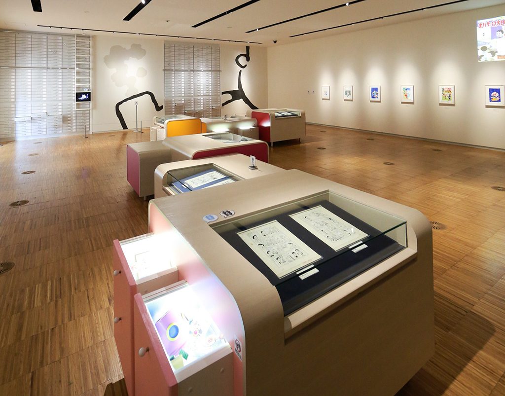 屋内展示のF先生が描いたカラー原画展示/川崎市 藤子・F・不二雄ミュージアム(神奈川県)