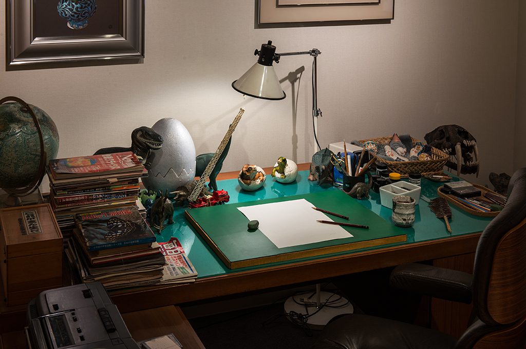 先生が漫画を描いていた仕事部屋を再現/川崎市 藤子・F・不二雄ミュージアム(神奈川県)