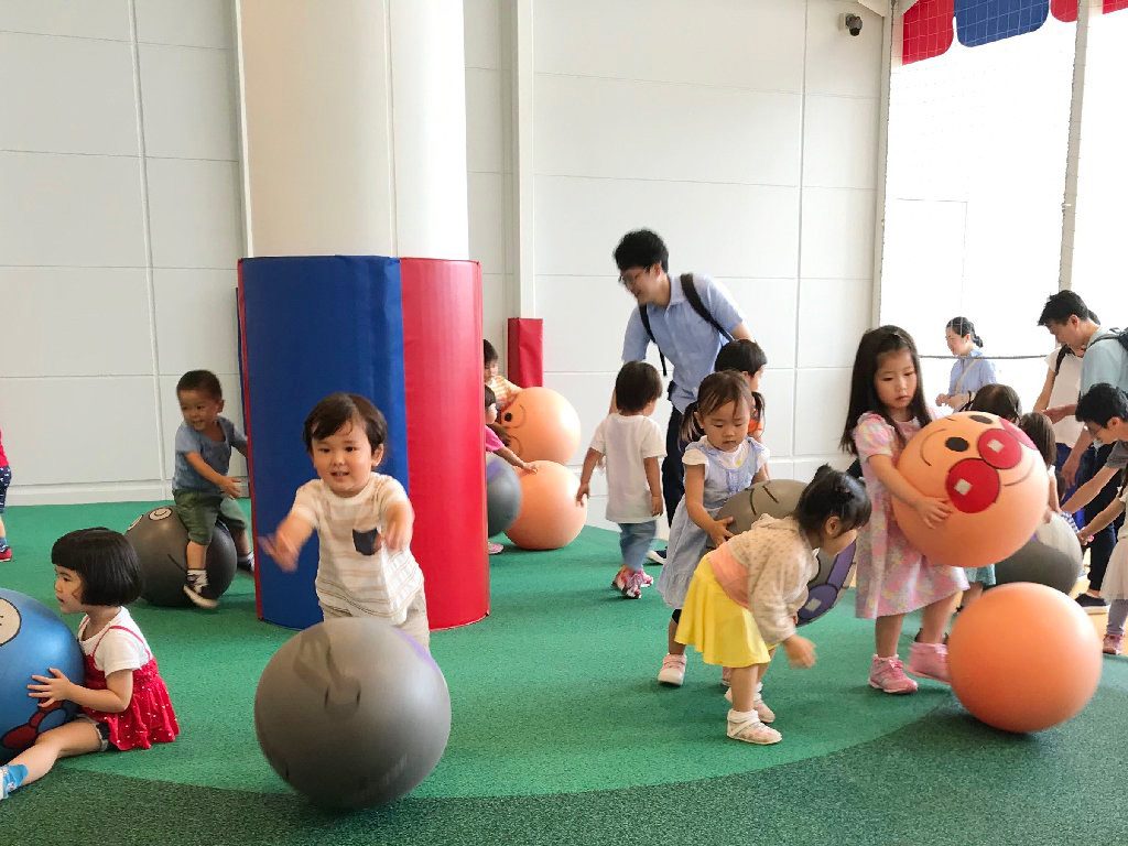 大人気のストレッチボール／横浜アンパンマンこどもミュージアム（神奈川県／横浜市）