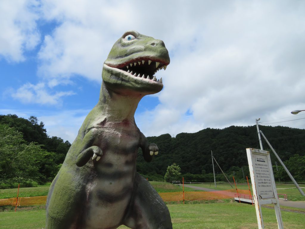 ティラノサウルスの復元模型/ファミリーランドみかさ遊園(北海道/三笠市)