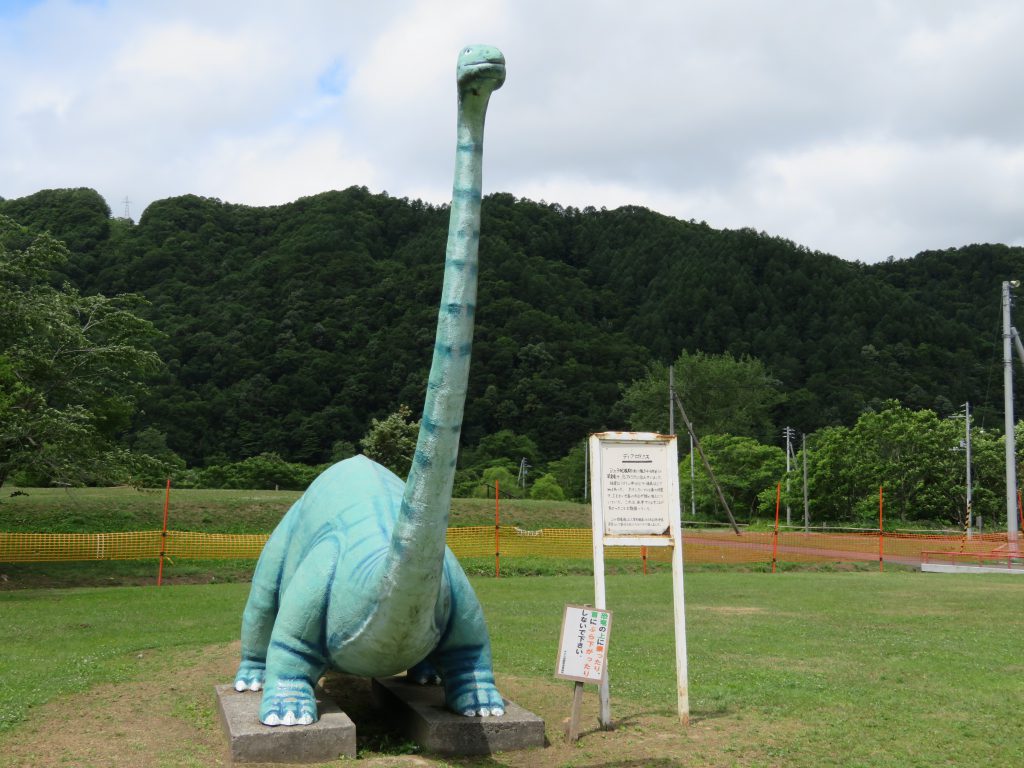 ディブロドクスの復元模型/ファミリーランドみかさ遊園(北海道/三笠市)