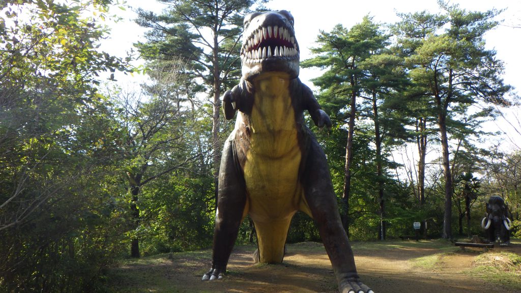 ティラノサウルスの復元模型／水戸市森林公園（茨城県／水戸市）