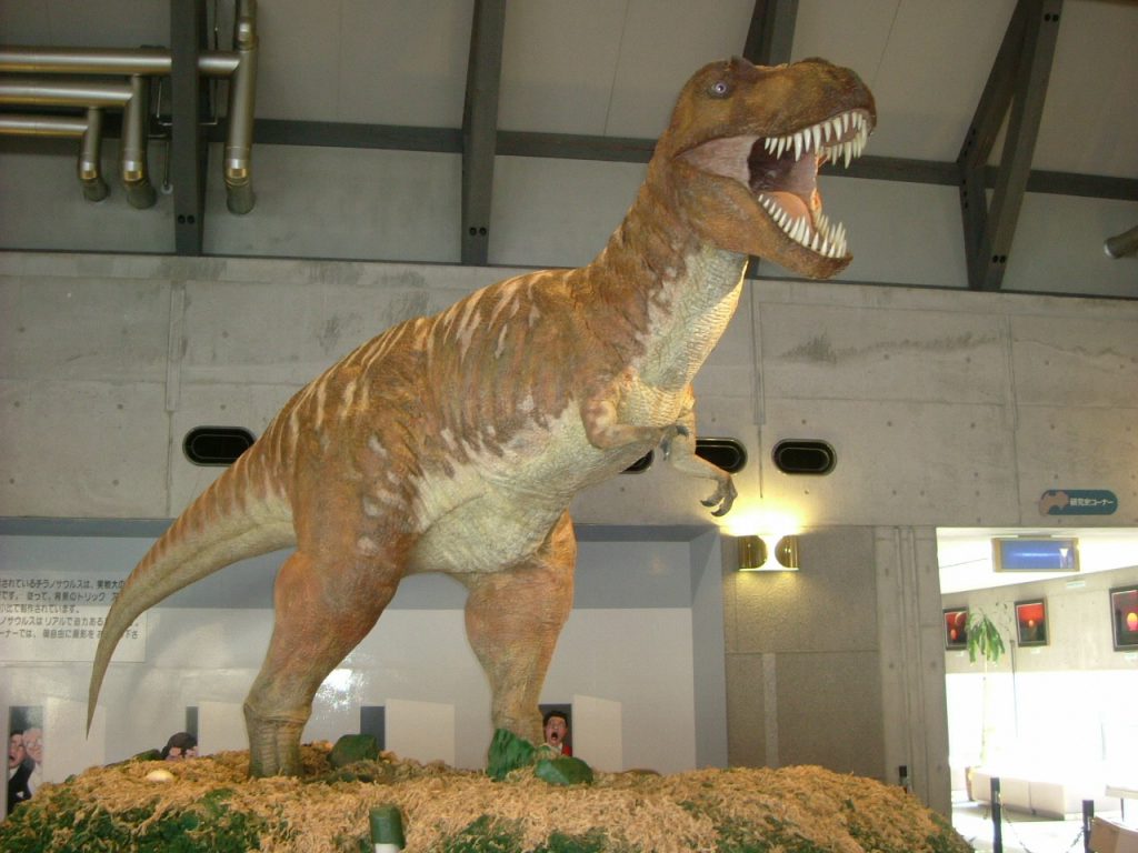 ティラノサウルスの模型／佐川町立佐川地質館（高知県／佐川町）