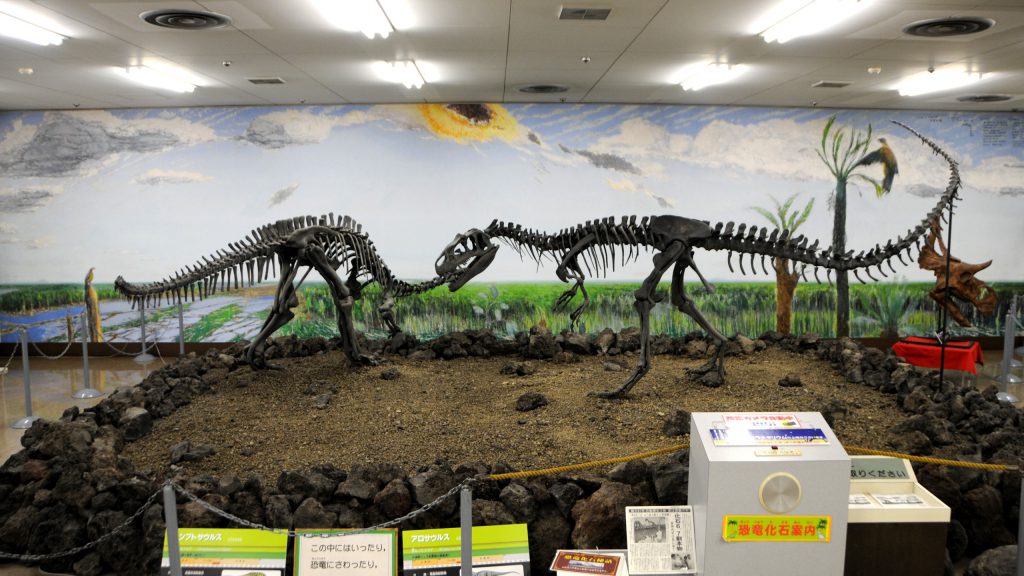 アロサウルスなどの恐竜化石/鹿児島県立博物館(鹿児島県/鹿児島市)