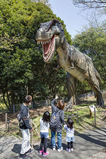 ティラノサウルスの復元模型／伊豆アニマルキングダム（静岡県／賀茂郡東伊豆町）