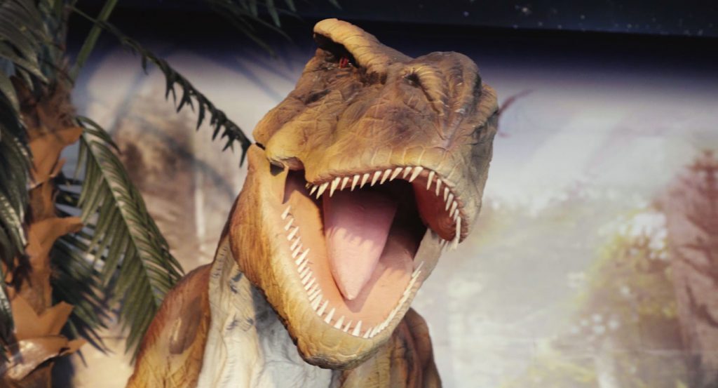 ティラノサウルスの復元模型/恵那峡ワンダーランド(岐阜県/中津川市)