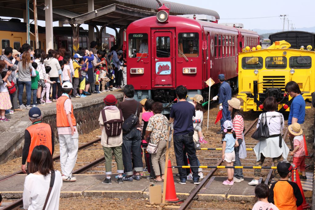 月1回の気動車乗車会の様子／くりはら田園鉄道公園（宮城県／栗原市）
