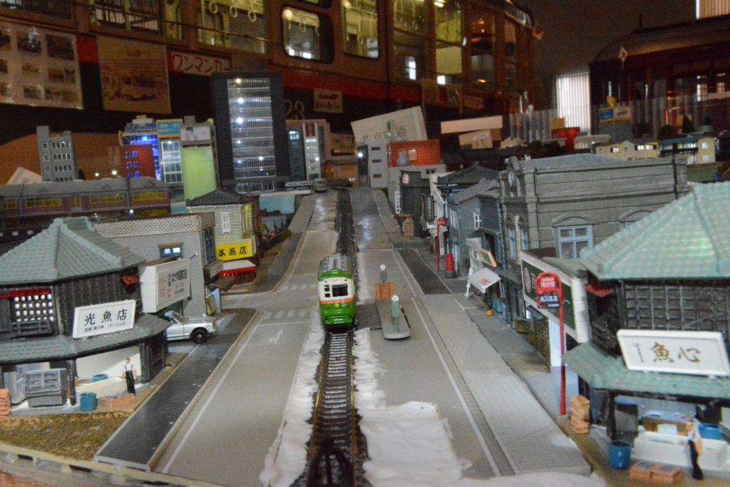 仙台市電が走っていた街のジオラマ模型／仙台市電保存館（宮城県／仙台市）