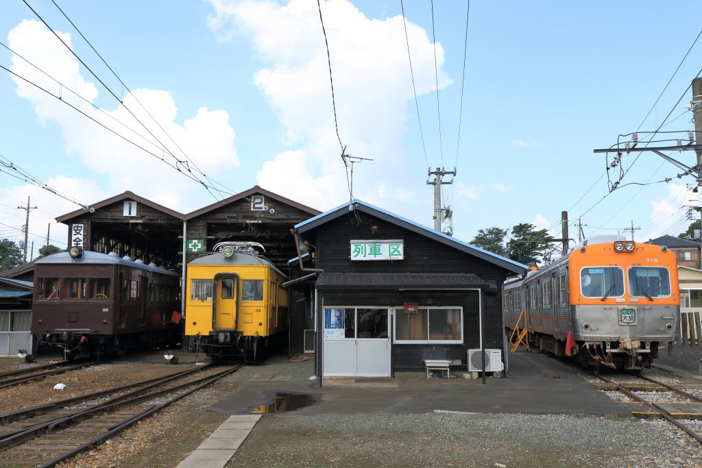 開業当時の面影を残す車庫/上毛電気鉄道 大胡電車庫(群馬県/前橋市)
