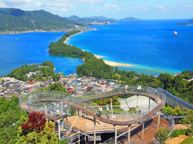 天橋立と飛龍観回廊／天橋立ビューランド（京都府／宮津市）