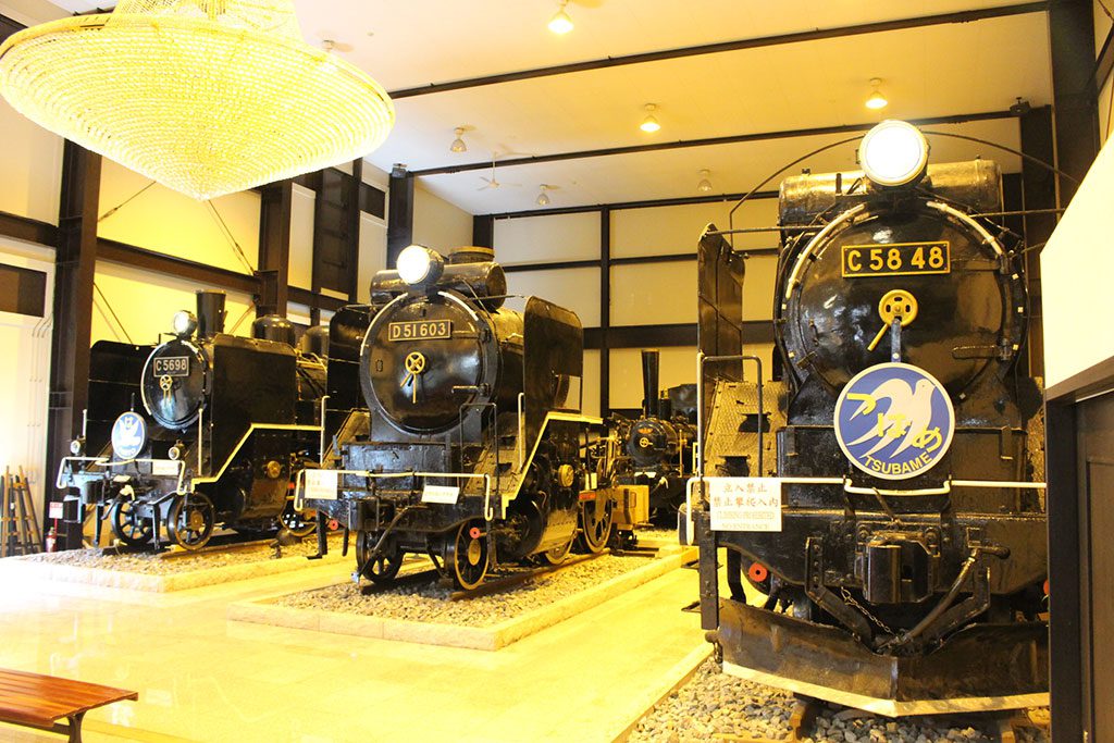 ホールに本物のSLを展示／19世紀ホール（京都府／京都市）