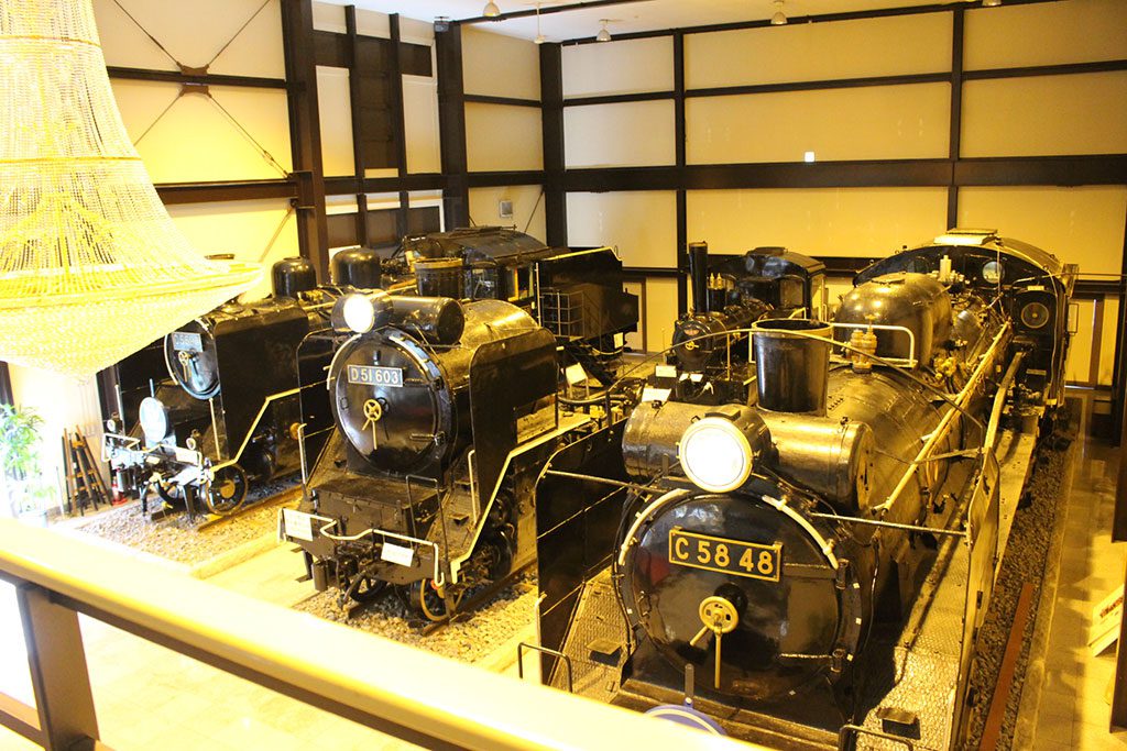 迫力がある車両展示／19世紀ホール（京都府／京都市）