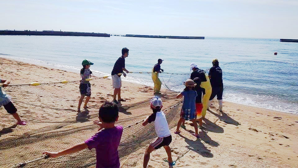 地引網体験／須磨海水浴場（兵庫県／神戸市須磨区）