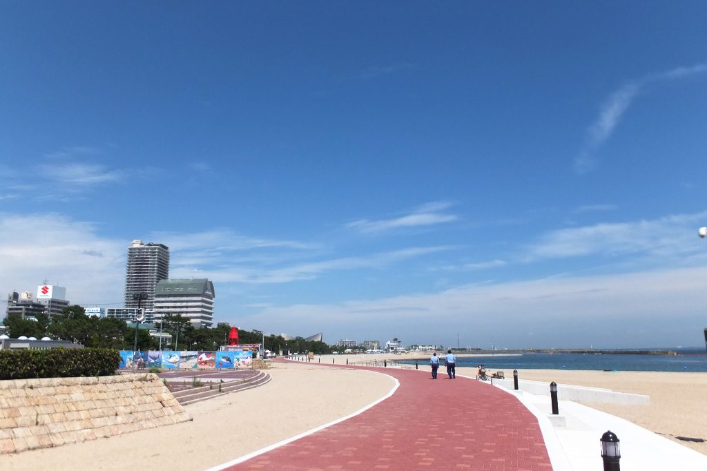 生まれ変わった須磨海水浴場（兵庫県／神戸市須磨区）