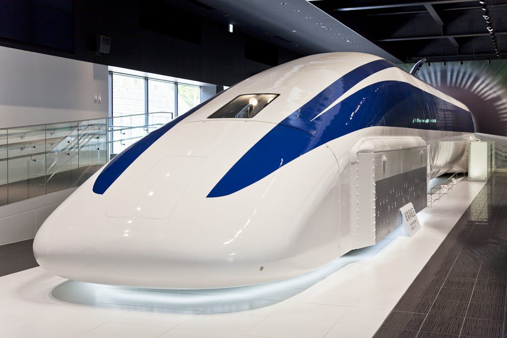 リニアMLX01-2を展示／山梨県立リニア見学センター（山梨県／都留市）
