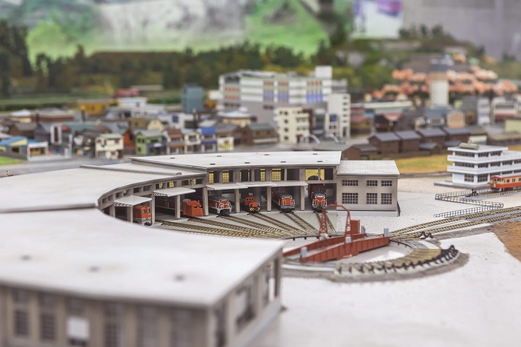 まちなみルームの鉄道ジオラマ/津山まなびの鉄道館(岡山県/津山市)