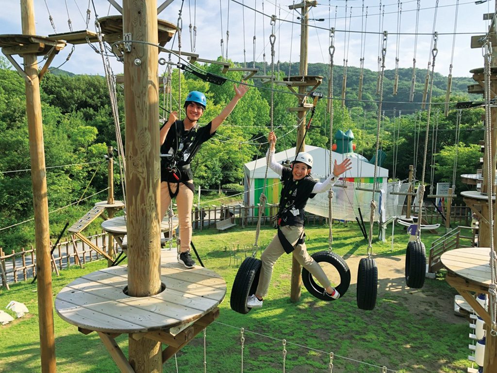 本格的なアスレチック／ニジゲンノモリ（兵庫県／淡路市）