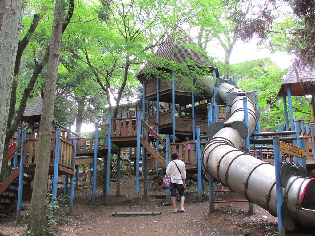 トムソーヤ 冒険の森の複合遊具／フィールドアスレチック横浜つくし野コース（神奈川県／横浜市緑区）