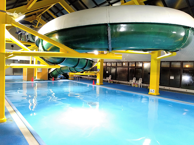 全長40mのウォータースライダー/池の平ホテル(長野県/立科町)