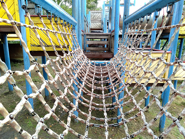 ポリーランドには階段、ネットも/池の平ホテル(長野県/立科町)