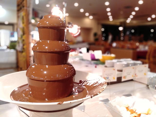 デザートにはチョコレートファウンテン/池の平ホテル(長野県/立科町)