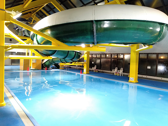 全長40mのウォータースライダー/池の平ホテル(長野県/立科町)