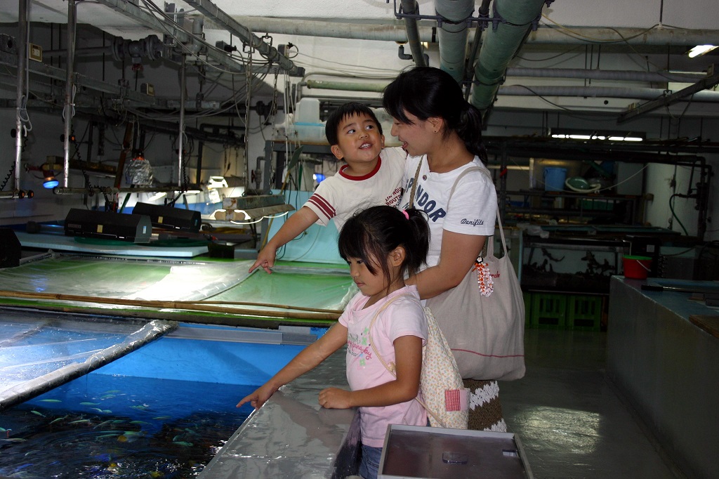 裏側見学ツアーの様子/京急油壺マリンパーク(神奈川県/三浦市)