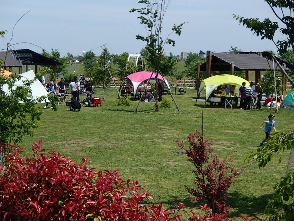 バーベキュー広場の様子／大和ゆとりの森（神奈川県／大和市）
