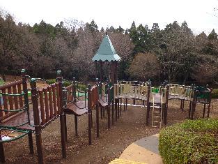 園内のコンビネーション遊具/十王パノラマ公園(茨城県/日立市)