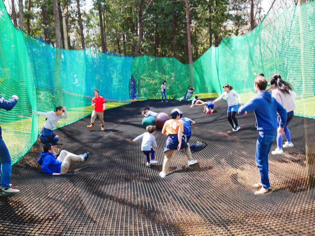 大きなボールが沢山入ったネットの部屋/PANZA宮沢湖 ファンモック(埼玉県/飯能市)