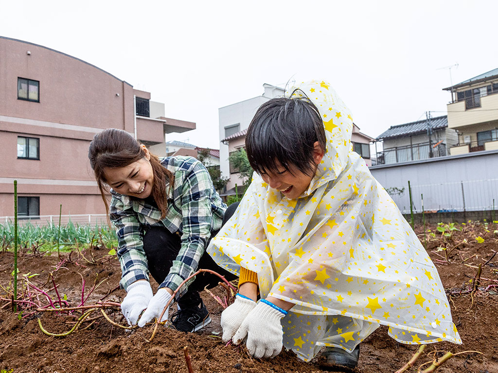親子で収穫体験(東京都/江戸川区)