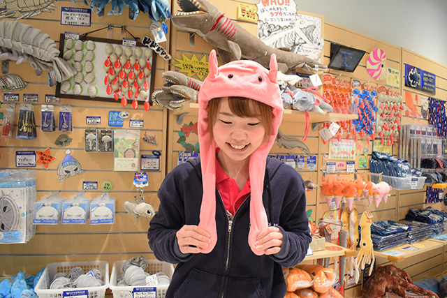 メンダコぴこぴこキャップ/沼津港深海水族館 シーラカンス・ミュージアム（静岡県／沼津市）