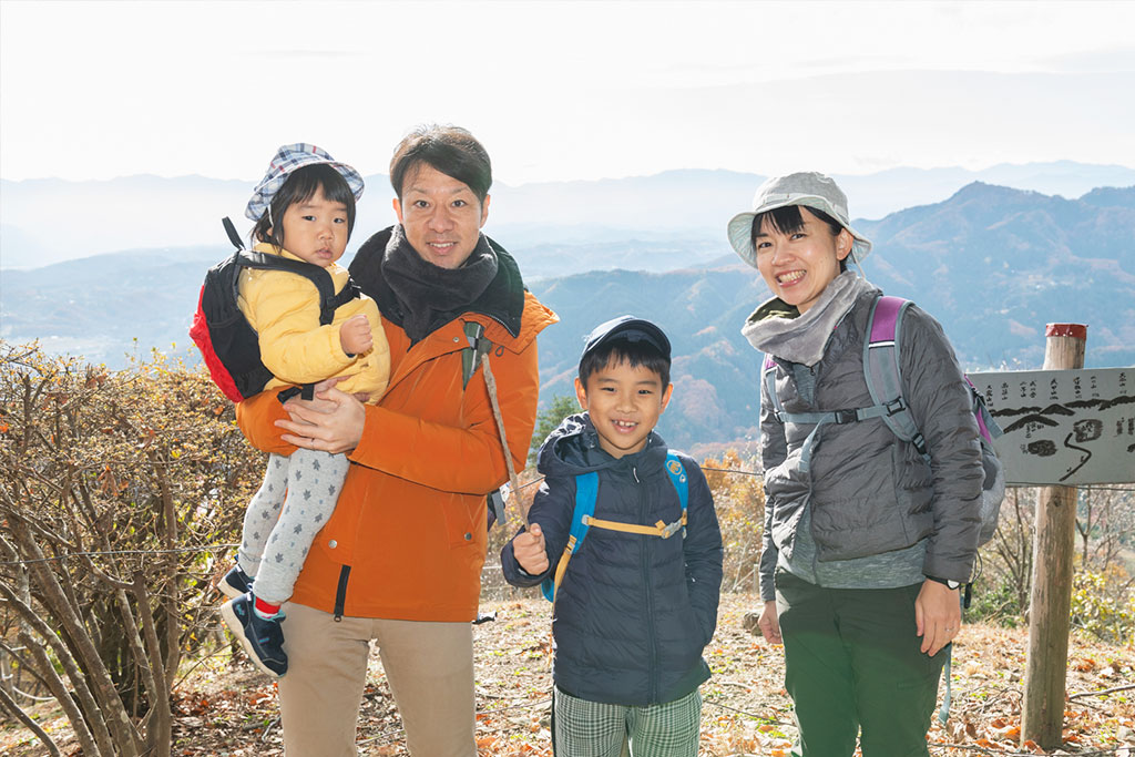 山頂での記念写真