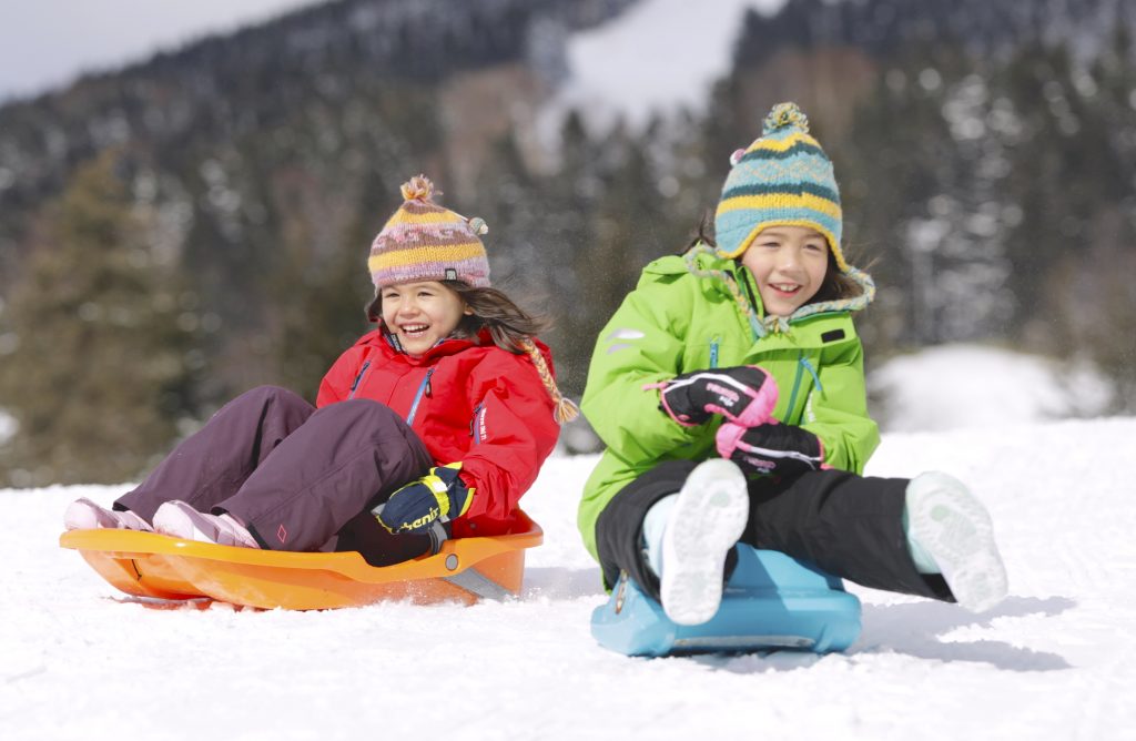 「二ポタウン」そり遊びコーナー/星野リゾート トマム スキー場(北海道/占冠村)