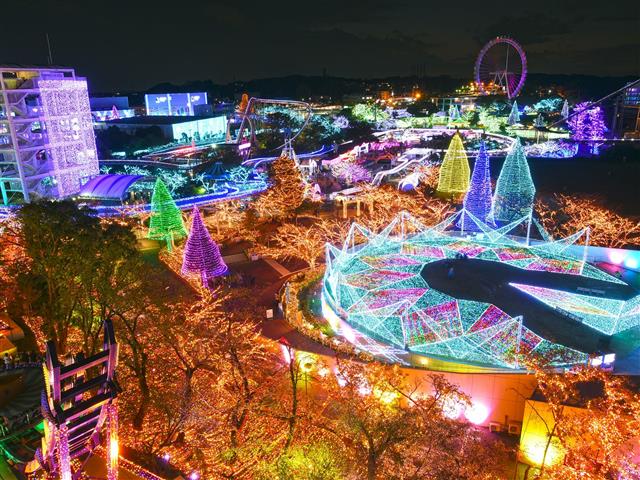 よみうりランド　ジュエルミネーション（R）全景（東京都／稲城市）